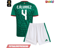 Lacne Dětský Futbalové dres Mexiko Edson Alvarez #4 MS 2026 Krátky Rukáv - Domáci (+ trenírky)